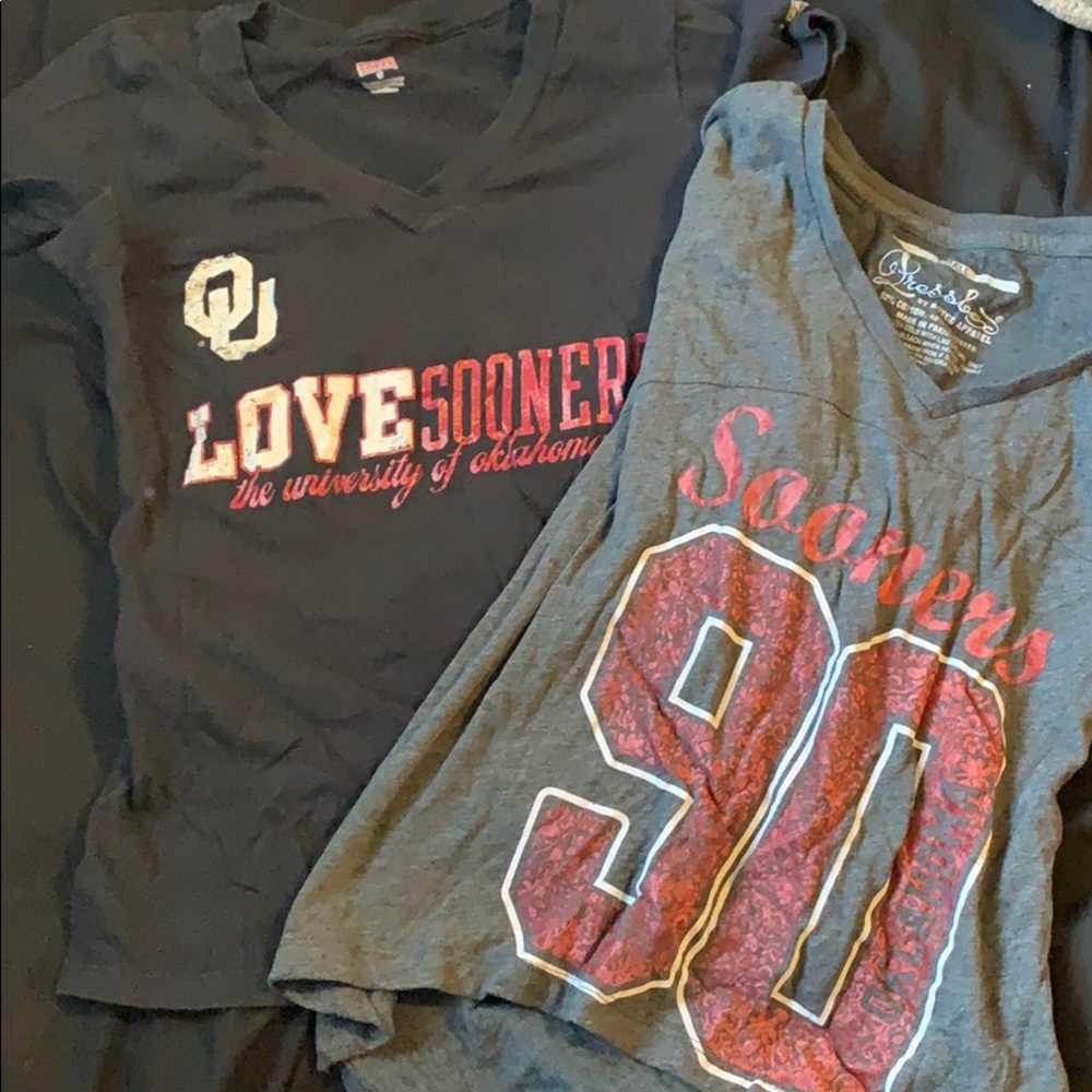 Two OU Shirts